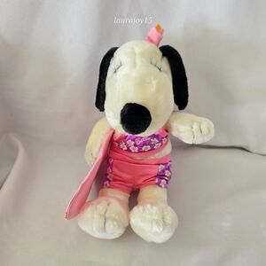 Peanuts Belle Beagle Dog Plush Toy Surfer Girl Cedar Fair 12 Inch 2009